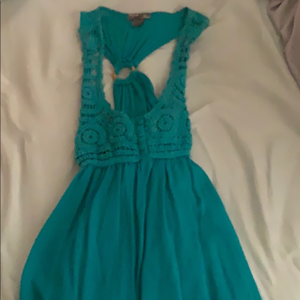 Turquoise top